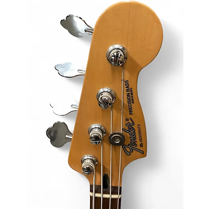 Used Fender Standard Precision Bass Candy Apple Red Metallic Electric Bass Guitar