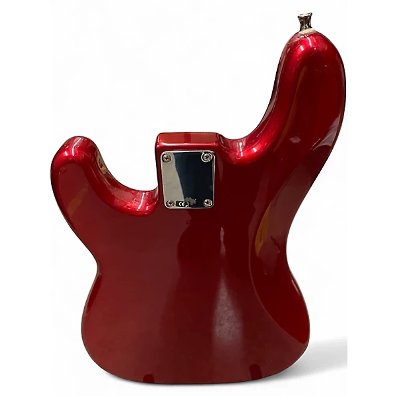 Used Fender Standard Precision Bass Candy Apple Red Metallic Electric Bass Guitar