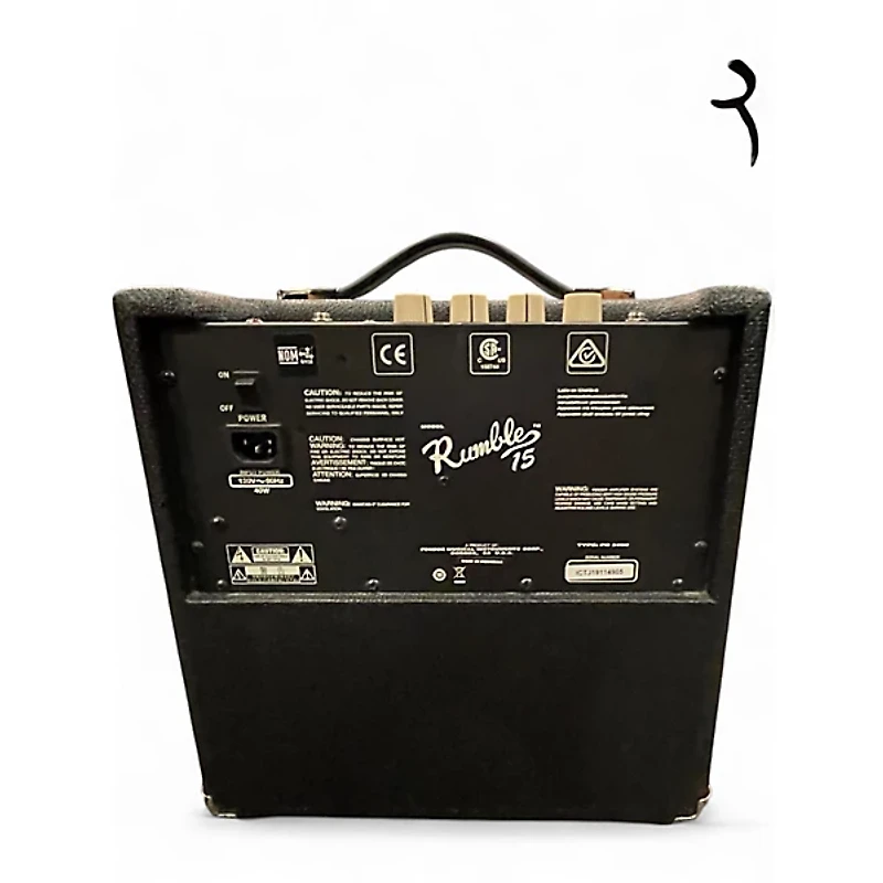 Used Fender Rumble 15 15W 1X8 Bass Combo Amp