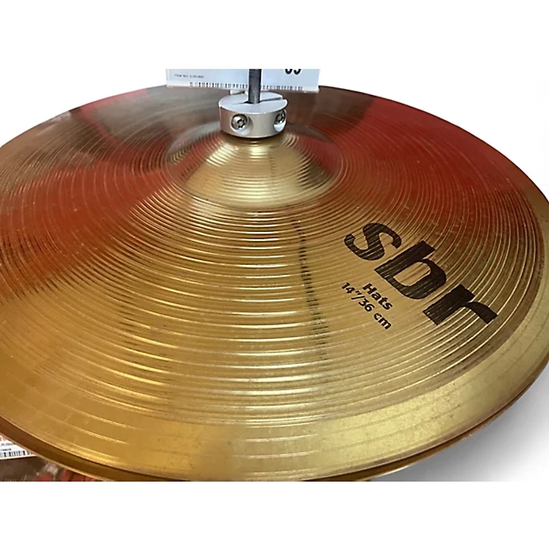 Used SABIAN 14in SBR Hi Hat Pair Cymbal