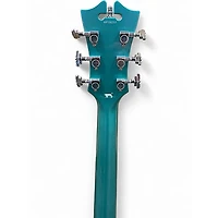 Used D'Angelico Premier Series DC Blue Hollow Body Electric Guitar