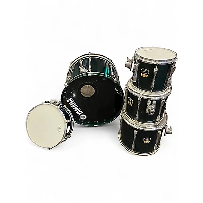 Used Yamaha 5 Piece Stage Custom Advantage Green Drum Kit