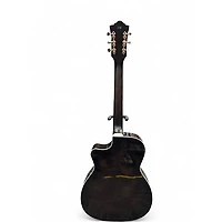 Used Guild OM-260CE Deluxe Trans Black Acoustic Electric Guitar