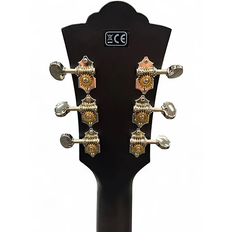 Used Guild OM-260CE Deluxe Trans Black Acoustic Electric Guitar