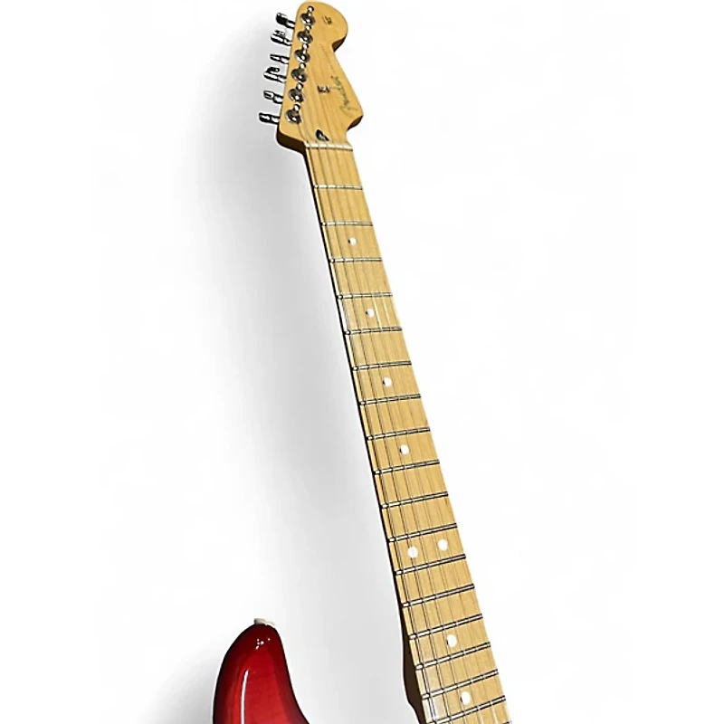 Used Fender Player Plus Stratocaster HSS Aged Cherry Burst Solid Body Electric Guitar