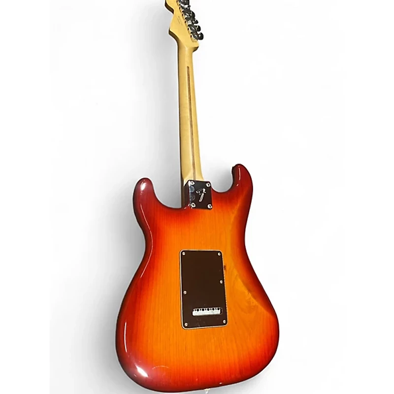 Used Fender Player Plus Stratocaster HSS Aged Cherry Burst Solid Body Electric Guitar