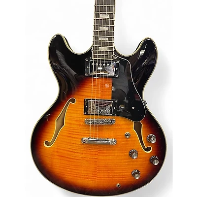 Used PRS SE Custom 22 Semi-Hollowbody SANTANA YELLOW Hollow Body Electric Guitar