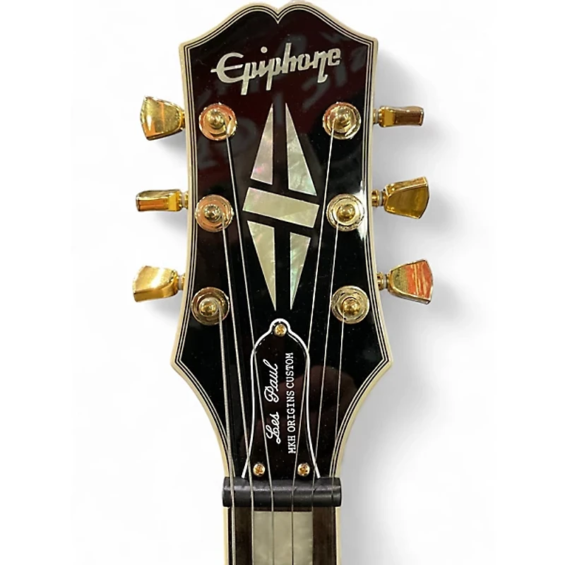 Used Epiphone Matt Heafy Les Paul Custom Bone White Solid Body Electric Guitar