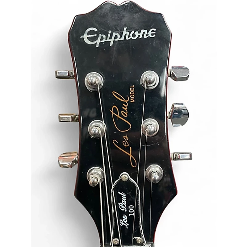 Used Epiphone Les Paul 100 Bolt On Cherry Sunburst Solid Body Electric Guitar