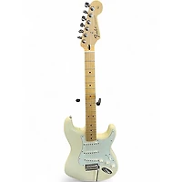 Used Fender Standard Stratocaster Olympic White Solid Body Electric Guitar