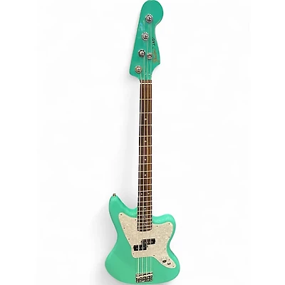 Used Fender Mark Hoppus Signature Jaguar Bass seafoam green Electric Bass Guitar