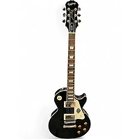 Used Epiphone Les Paul Standard Black and White Solid Body Electric Guitar