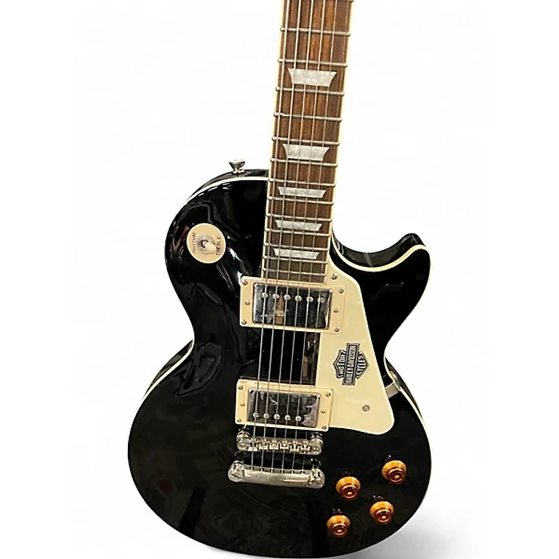 Used Epiphone Les Paul Standard Black and White Solid Body Electric Guitar