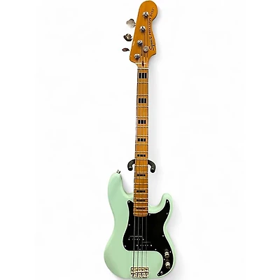 Used Squier Classic Vibe 1970S Precision Bass Surf Green Electric Bass Guitar
