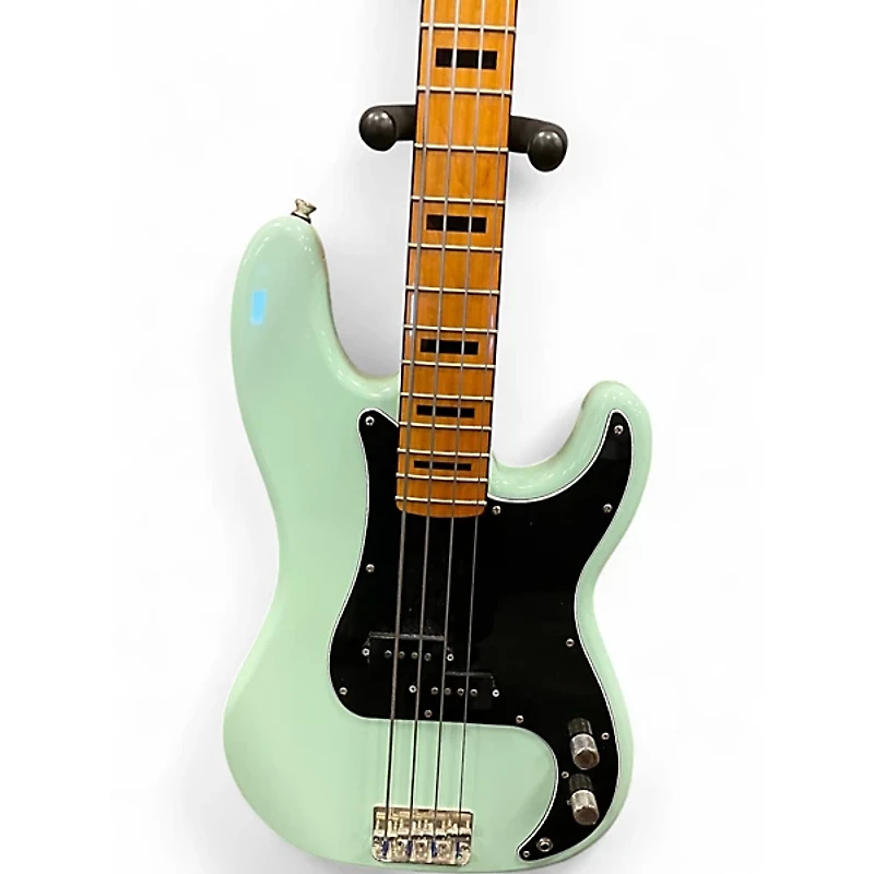 Used Squier Classic Vibe 1970S Precision Bass Surf Green Electric Bass Guitar