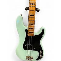 Used Squier Classic Vibe 1970S Precision Bass Surf Green Electric Bass Guitar