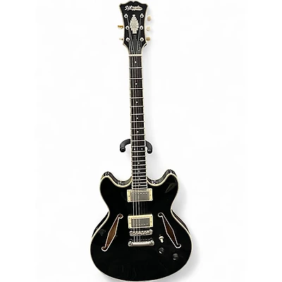 Used D'Angelico EX-DC/SP Black Hollow Body Electric Guitar