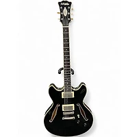 Used D'Angelico EX-DC/SP Black Hollow Body Electric Guitar