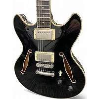 Used D'Angelico EX-DC/SP Black Hollow Body Electric Guitar