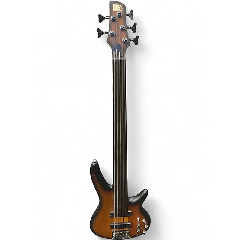 Used Ibanez SRF705 Tobacco Burst Electric Bass Guitar