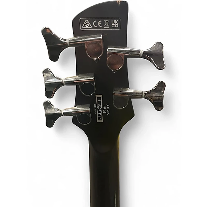 Used Ibanez SRF705 Tobacco Burst Electric Bass Guitar