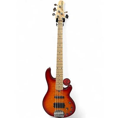 Used Lakland 55-02 Skyline Series 5 String Cherry Sunburst Electric Bass Guitar