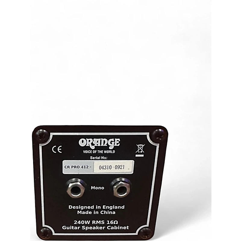 Used Orange Amplifiers CR PRO 412 Guitar Cabinet