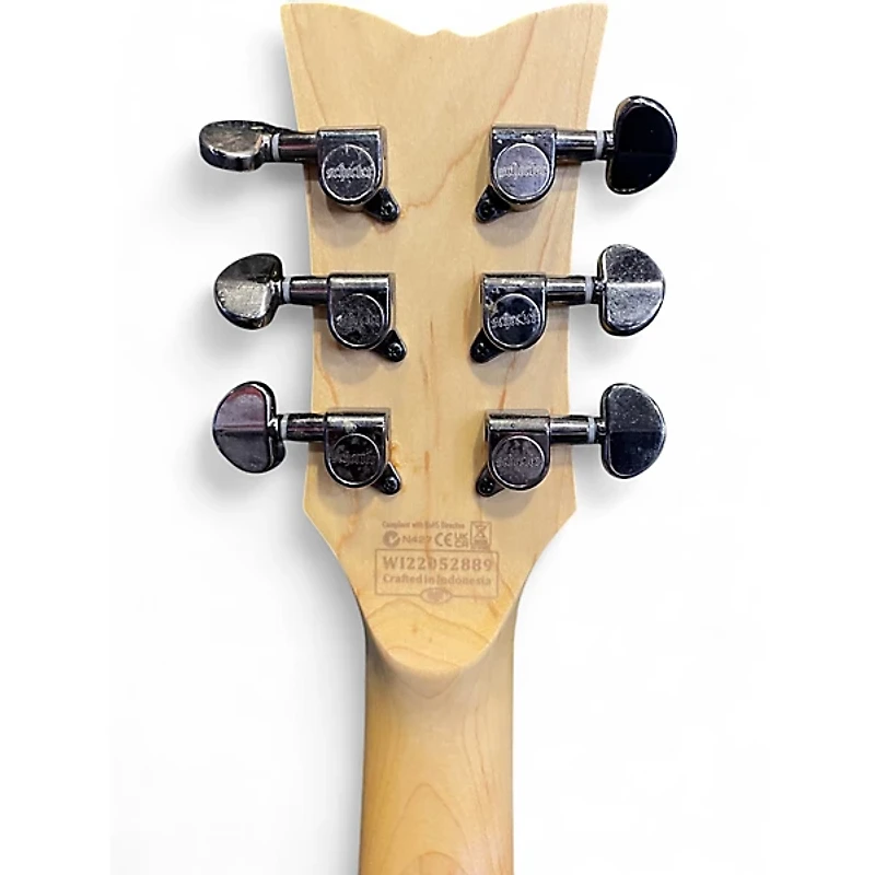 Used Schecter Guitar Research Demon S-II Black Solid Body Electric Guitar