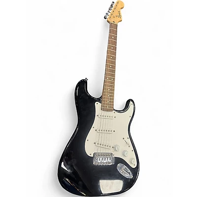 Used Squier Stratocaster Black and White Solid Body Electric Guitar