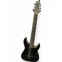 Used Schecter Guitar Research Diamond Series 7 String Black Solid Body Electric Guitar