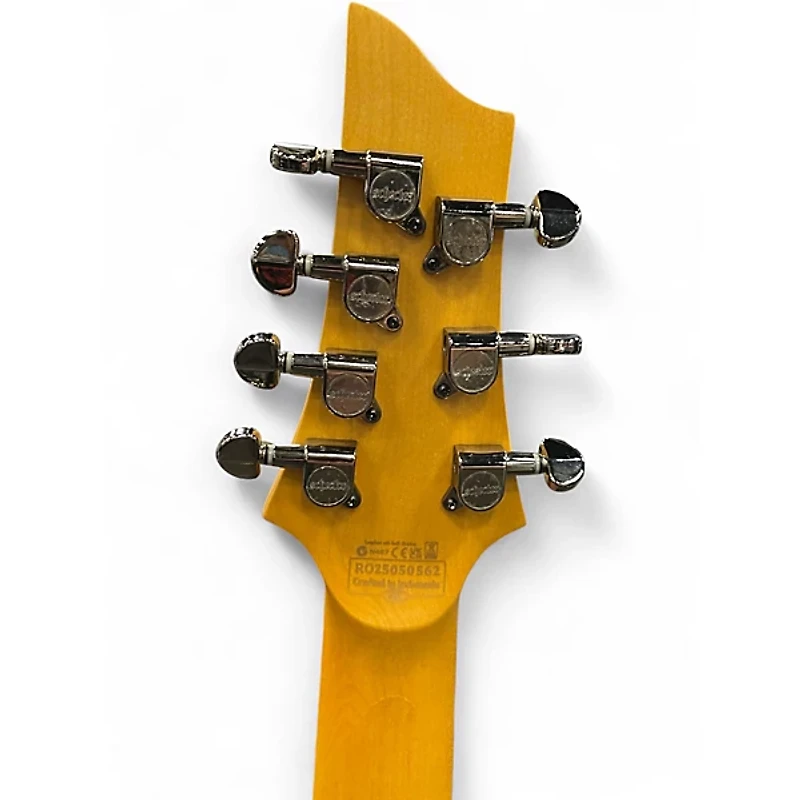 Used Schecter Guitar Research Diamond Series 7 String Black Solid Body Electric Guitar