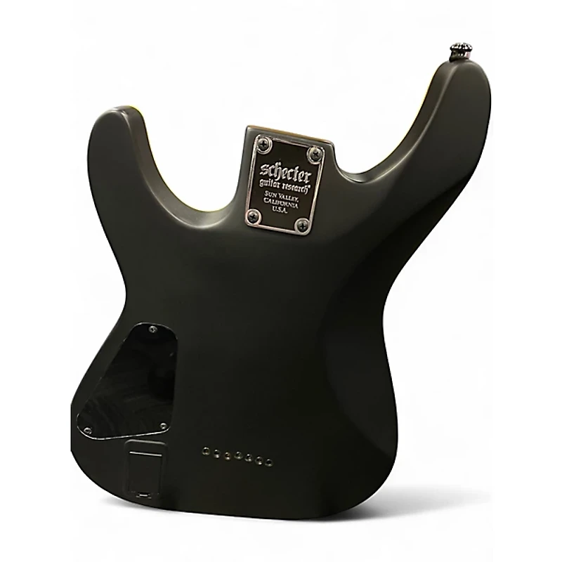 Used Schecter Guitar Research Diamond Series 7 String Black Solid Body Electric Guitar