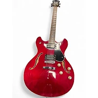 Used Washburn HB30 Cherry Hollow Body Electric Guitar
