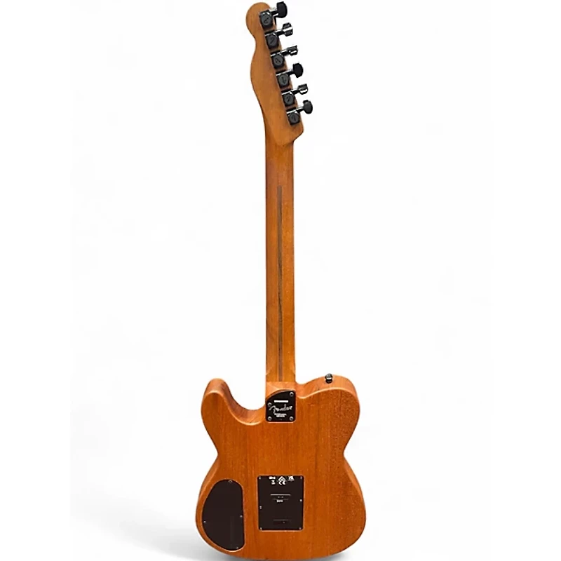 Used Fender Acoustasonic Player Telecaster Brushed Black Acoustic Electric Guitar