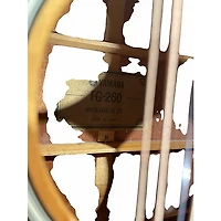 Used Yamaha fg260 Natural 12 String Acoustic Guitar