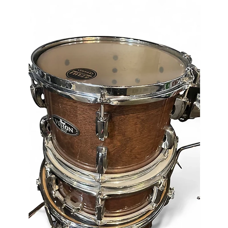 Used Pearl 4 Piece Vision Brown Drum Kit