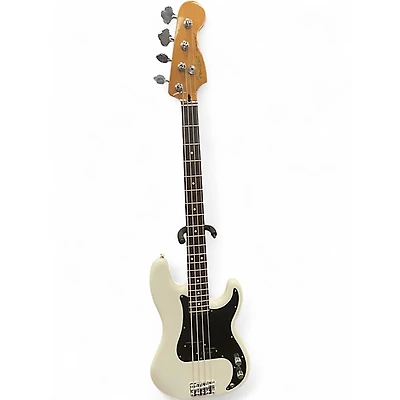 Used Fender Standard Precision Bass Alpine White Electric Bass Guitar