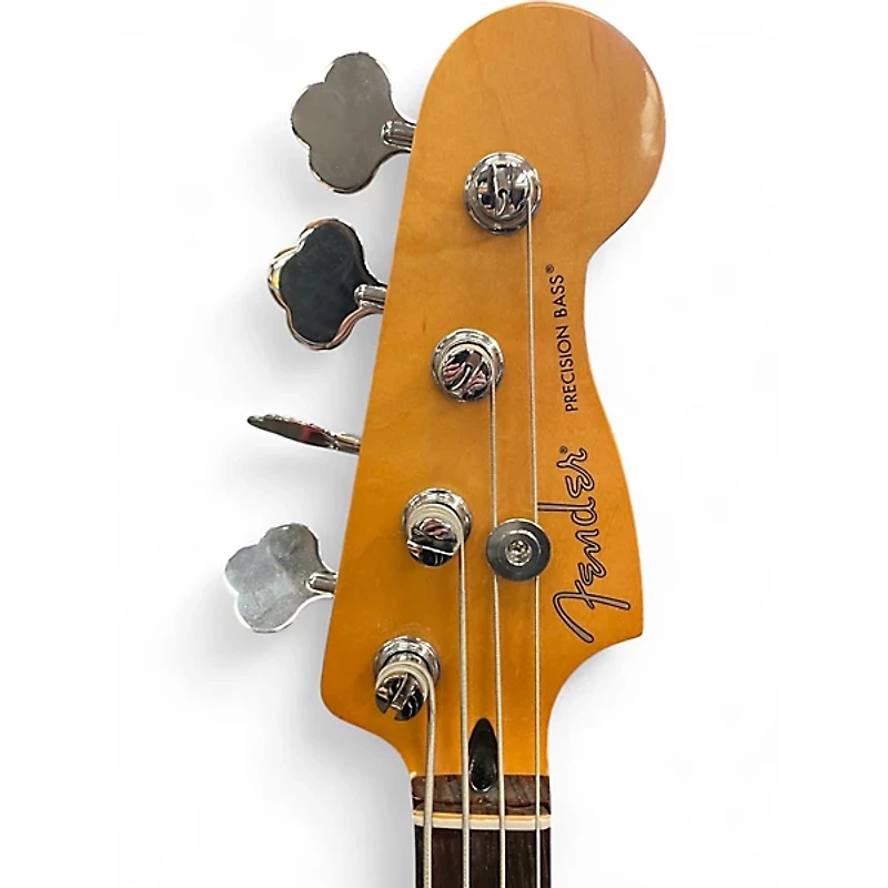 Used Fender Standard Precision Bass Alpine White Electric Bass Guitar