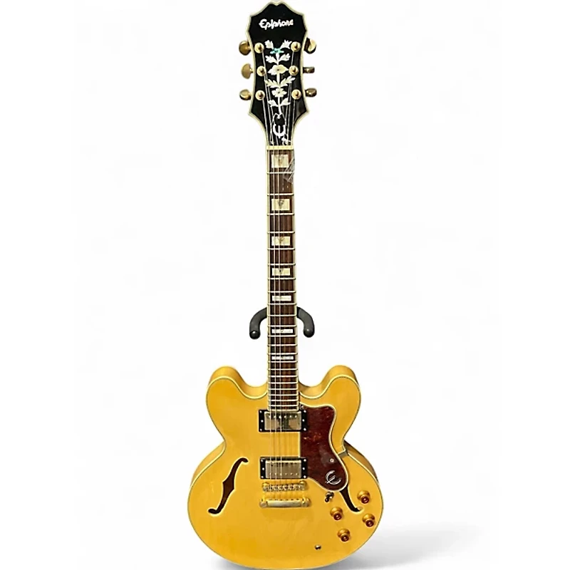 Used Epiphone Sheraton II Natural Hollow Body Electric Guitar
