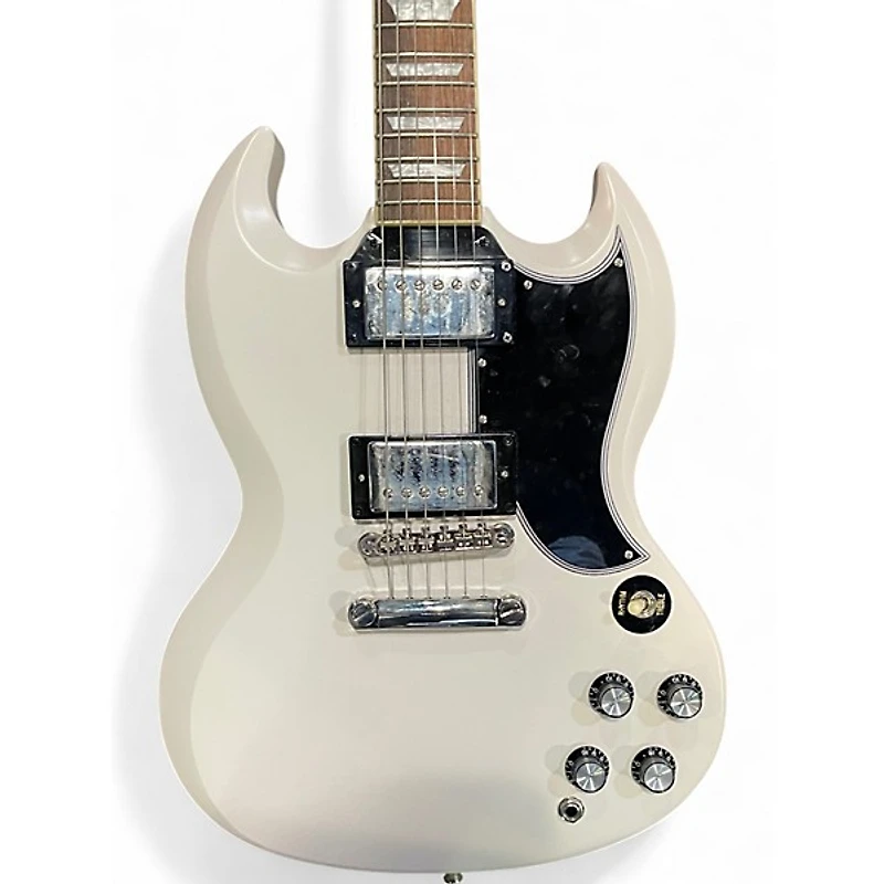 Used Epiphone '61 Les Paul SG Standard Aged Classic White Solid Body Electric Guitar