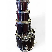 Used TAMA 4 Piece Superstar Black Chrome Drum Kit