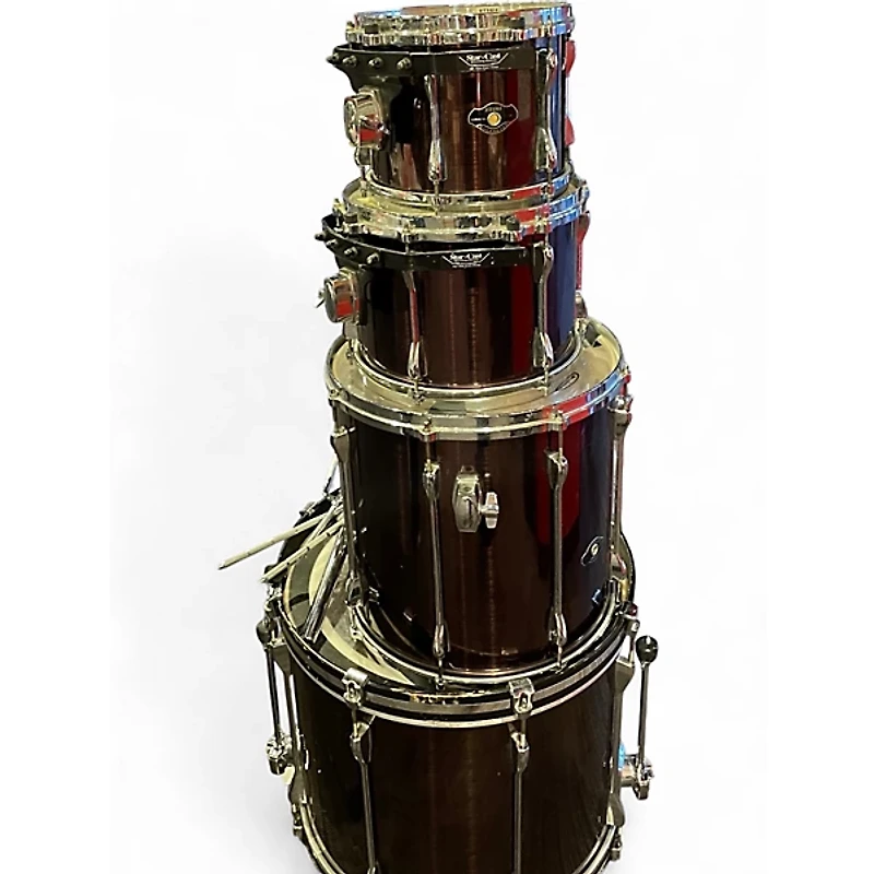 Used TAMA 4 Piece Superstar Black Chrome Drum Kit