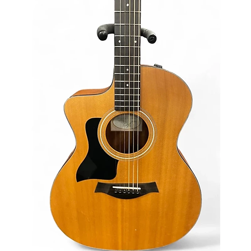 Used Taylor 114CE Left Handed Natural Acoustic Electric Guitar