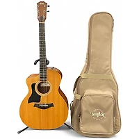 Used Taylor 114CE Left Handed Natural Acoustic Electric Guitar