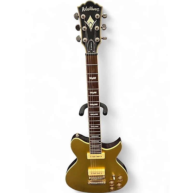 Used Washburn WI66ProG Gold Top Solid Body Electric Guitar