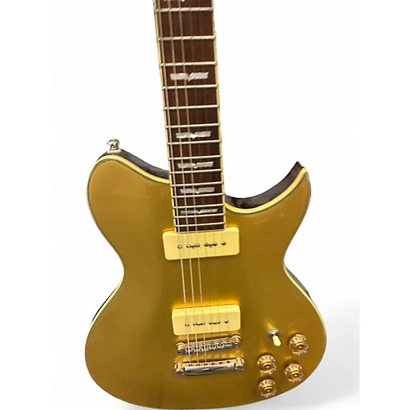 Used Washburn WI66ProG Gold Top Solid Body Electric Guitar