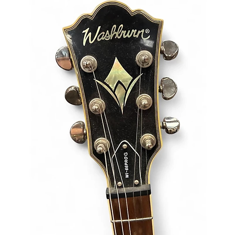 Used Washburn WI66ProG Gold Top Solid Body Electric Guitar