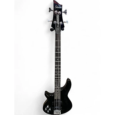 Used Schecter Guitar Research Omen 4 String Black Electric Bass Guitar