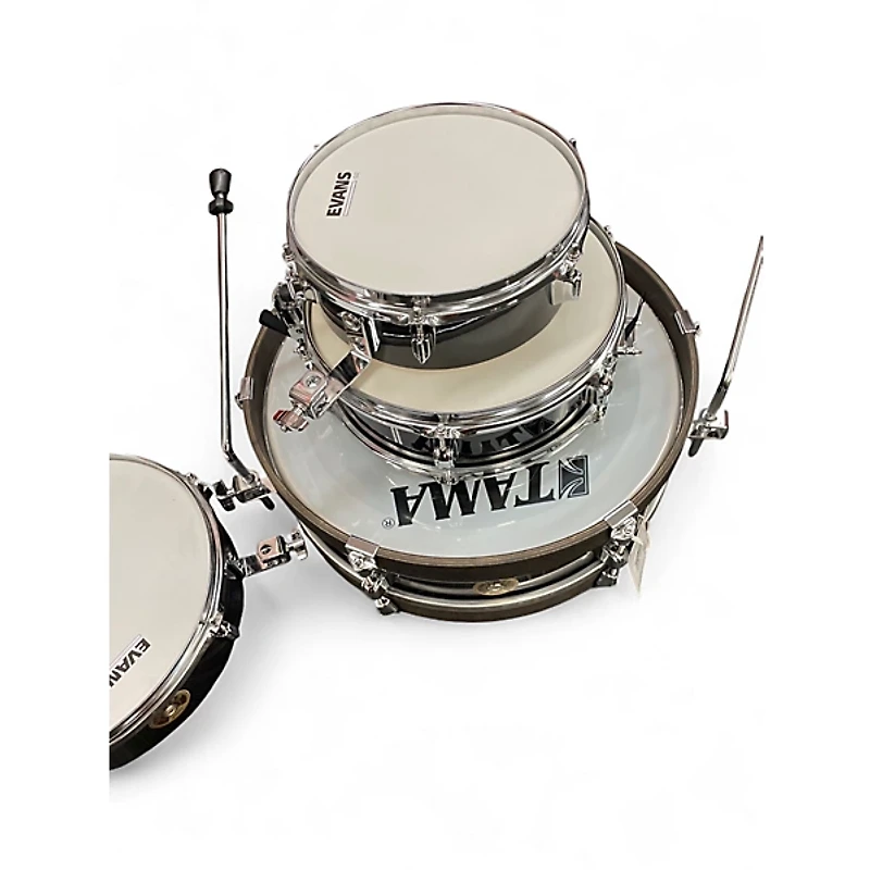 Used TAMA 4 Piece Club Jam Pancake Kit Black Drum Kit