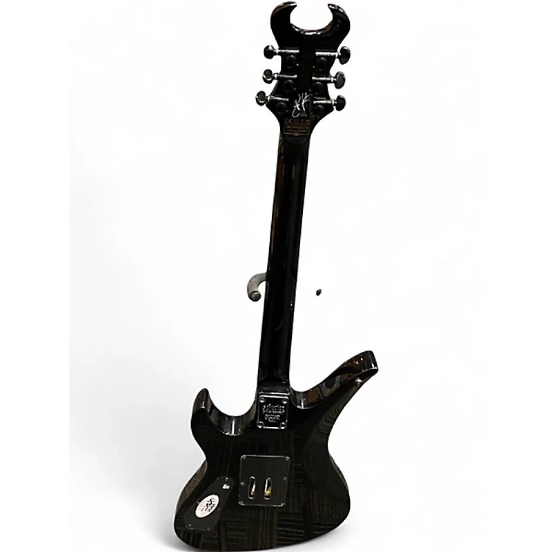 Used Schecter Guitar Research Synyster Gates Signature Standard Black with Silver Pinstripes Solid Body Electric Guitar